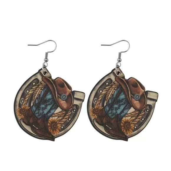 Jewelry - Vintage Western Style Drop Earrings